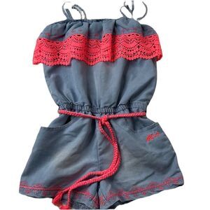 Kensie Embroidered Romper 7